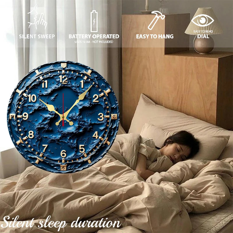 Modern Minimalist Dial Wooden Round Silent Hanging Wall Clock,Suitable For Living Room,Office,Study Room,Bedroom,Home Decoration