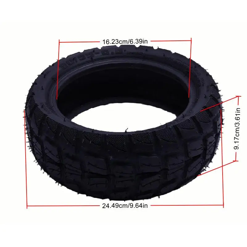 10 Inch 90/55-6 Vacuum Tire Electric Scooter Tyre, 90/55-6.5 for Electric Skateboard Hoverboard Balance Wheel Replacement Parts