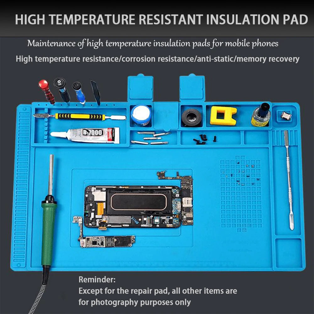 Silicone Heat Insulation Pad Remove solder pad ESD AntistaticHigh temperature resistance Phone Motherboard Repair Working Pad