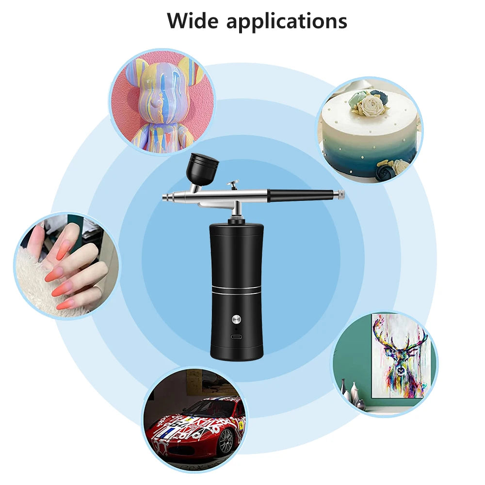 Airbrush Nails Compressor for Painting & Makeup (Wireless)