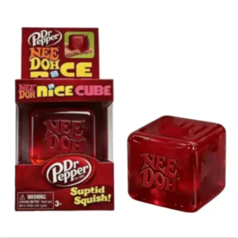 Schylling NeeDoh Nice Cube Squishy Squeeze Toy Stress Relief Anti Anxiety Sensory Fidget Tool For Kids Adults Autism ADHD