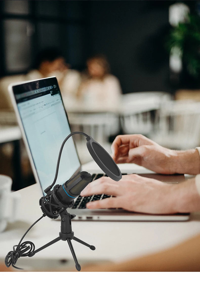 Level up your streaming setup with this RGB USB condenser microphone—perfect for gaming, streaming, and crystal-clear voice recording!