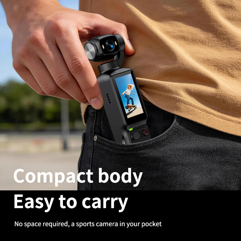 Portable HD 4K Action Camera Manual 90 180 Degree Rotation For YouTube Vlog Video Recording Record Life Handheld Action Camera