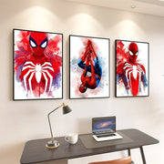 1pc Frameless Canvas Painting SpiderMan Marvel Movie Style Wall Art Posters Superhero Home Decor Canvas Painting Mural Prints