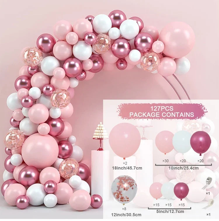 Balloon Garland Arch Kit Birthday Party Decoration Girl Birthday Foil Balloon Bridal baptism Decor Globos Wedding Party Supplies