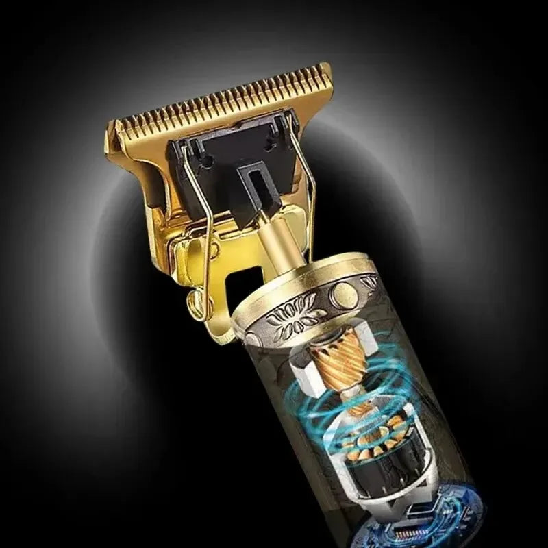 Get the perfect cut with this vintage electric hair clipper—rechargeable and designed for men who want sharp, clean trims anytime!