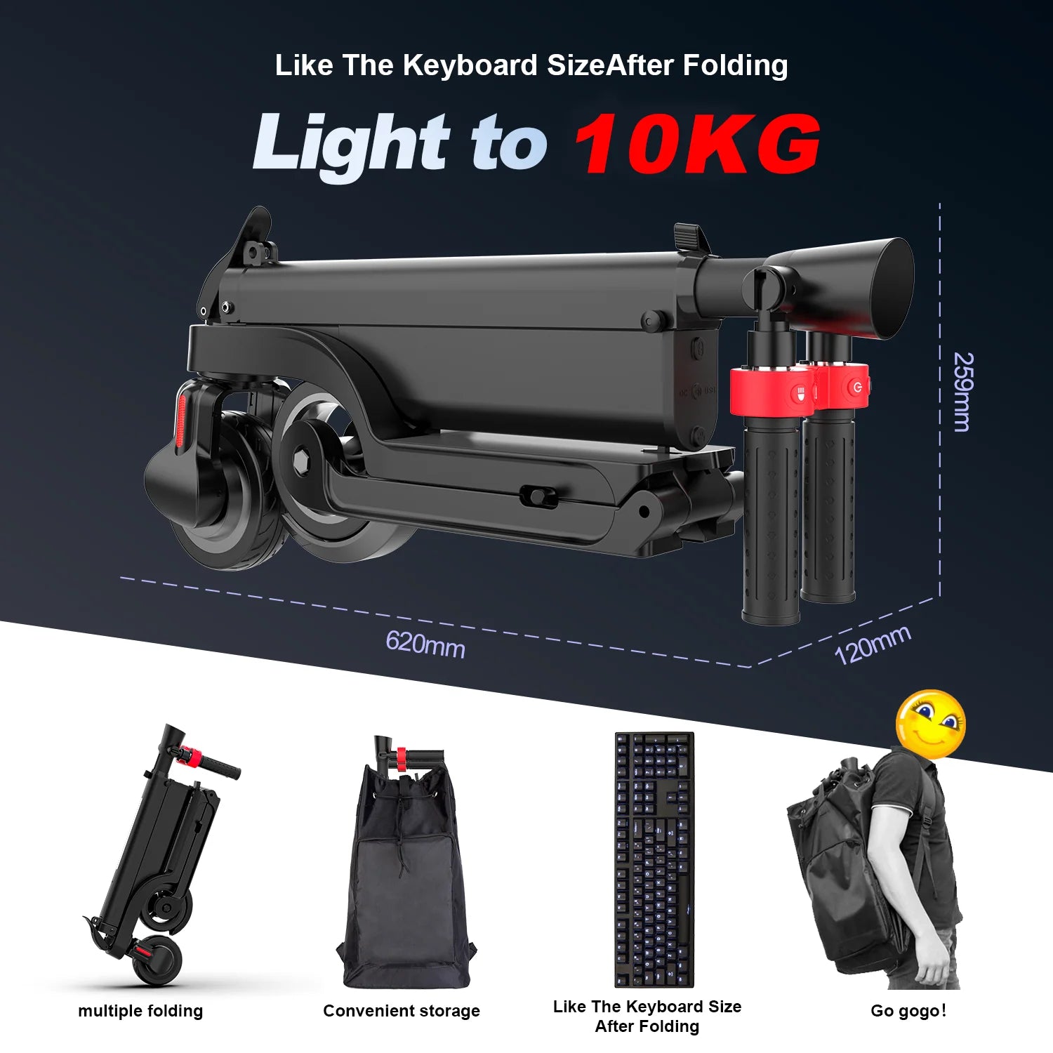 HX X6 Electric Scooter Foldable 7.5A 350W 25KM/H Electric Scooters 36V EScooters 5.5 Inch E Scooter For Adults