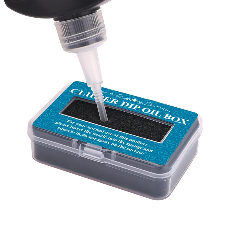 Lubricating Clipper Oil Box Barbershop Oil Storage Box For Hair Blade Oil Blade Rust Prevention Protection Repair Electric Push