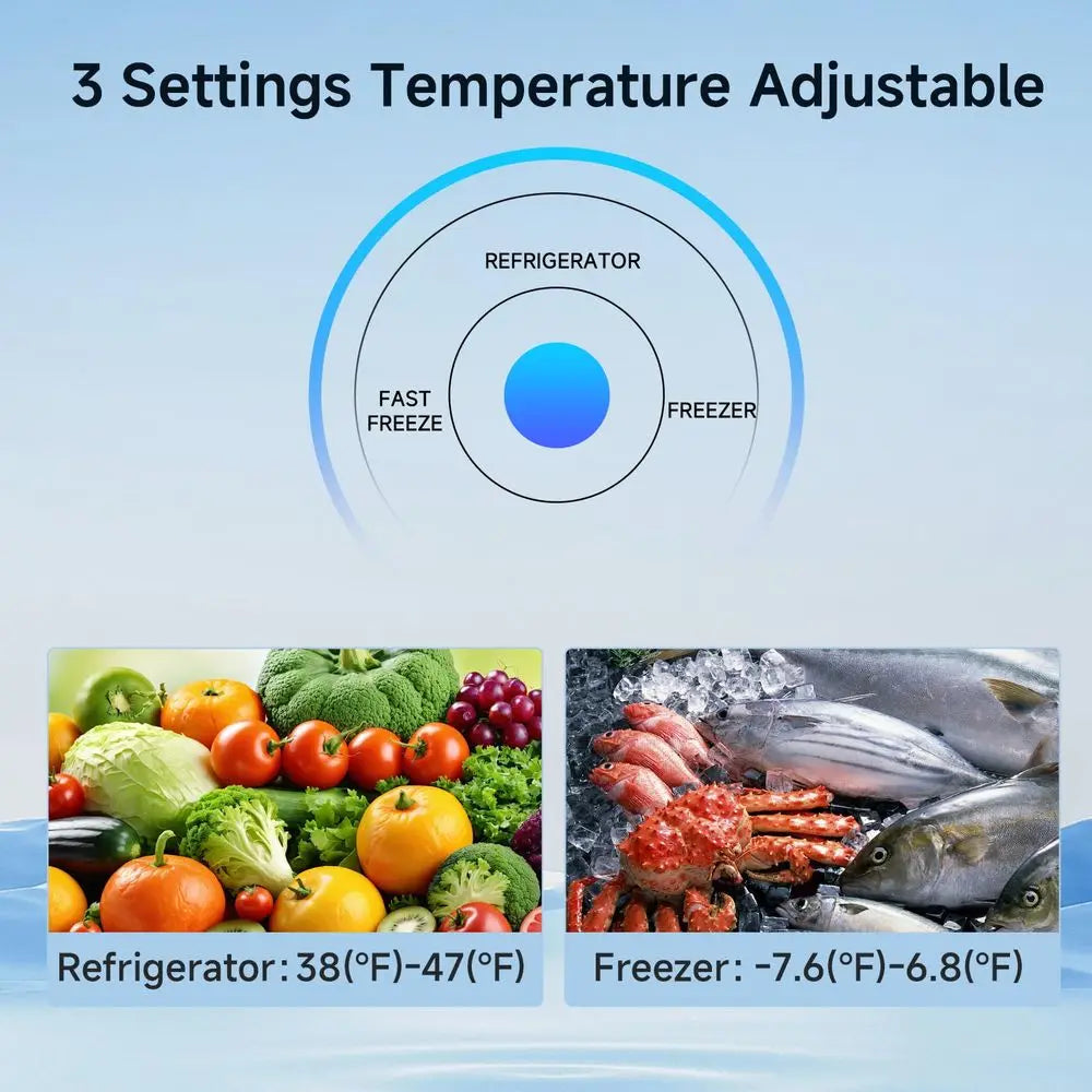 Upright Freezer, 7.0 Cu.ft Stand Up Freezer, Convertible Upright Freezer Refrigerator, Single Door for Kitchen,Garage, Office,
