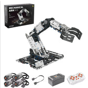 Multi-Axis mechanical Arm Programmable Building Blocks 5 in 1 robot Remote Control toys Interactive STEM Learning children gift