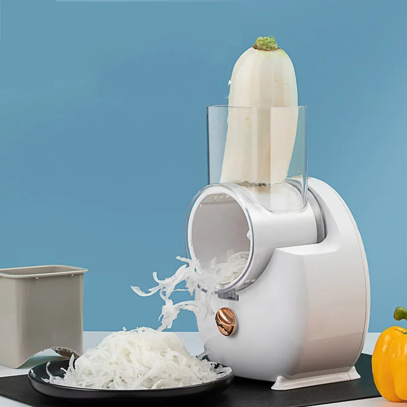 Vegetable Cutter 1PC Multifunctional Home Kitchen Electric Vegetable Cutter Vegetable Slicer Shredder Automatic