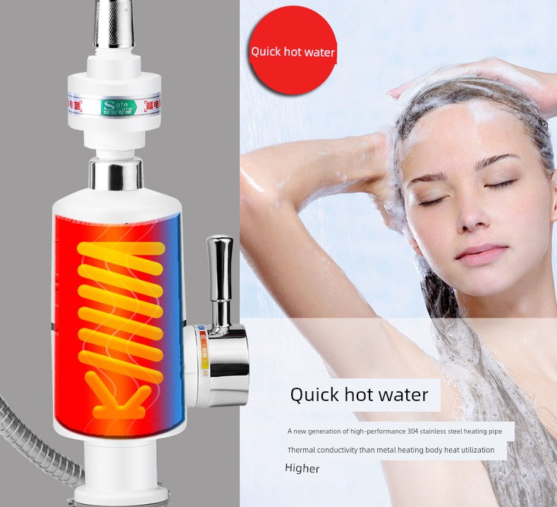 Happy Dragon Egg Hot Faucet Shower Bath Fast Heating Instant Water Heater Faucet Hot and Cold Dual-Purpose Electric Water Heater