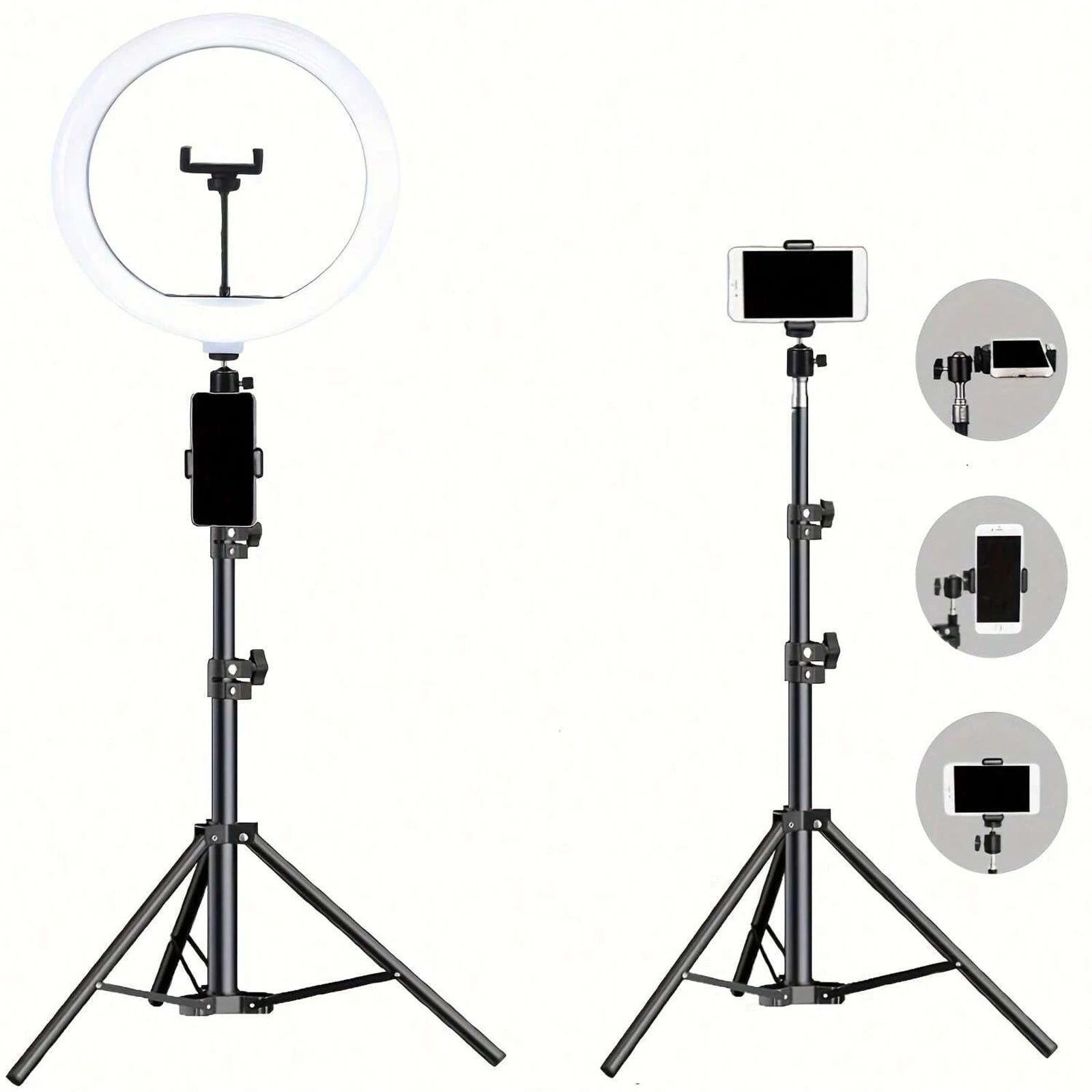 10" 26cm LED Selfie Ring Light Photography Video Light RingLight Phone Stand Tripod Fill Light Dimmable Lamp Trepied Streaming