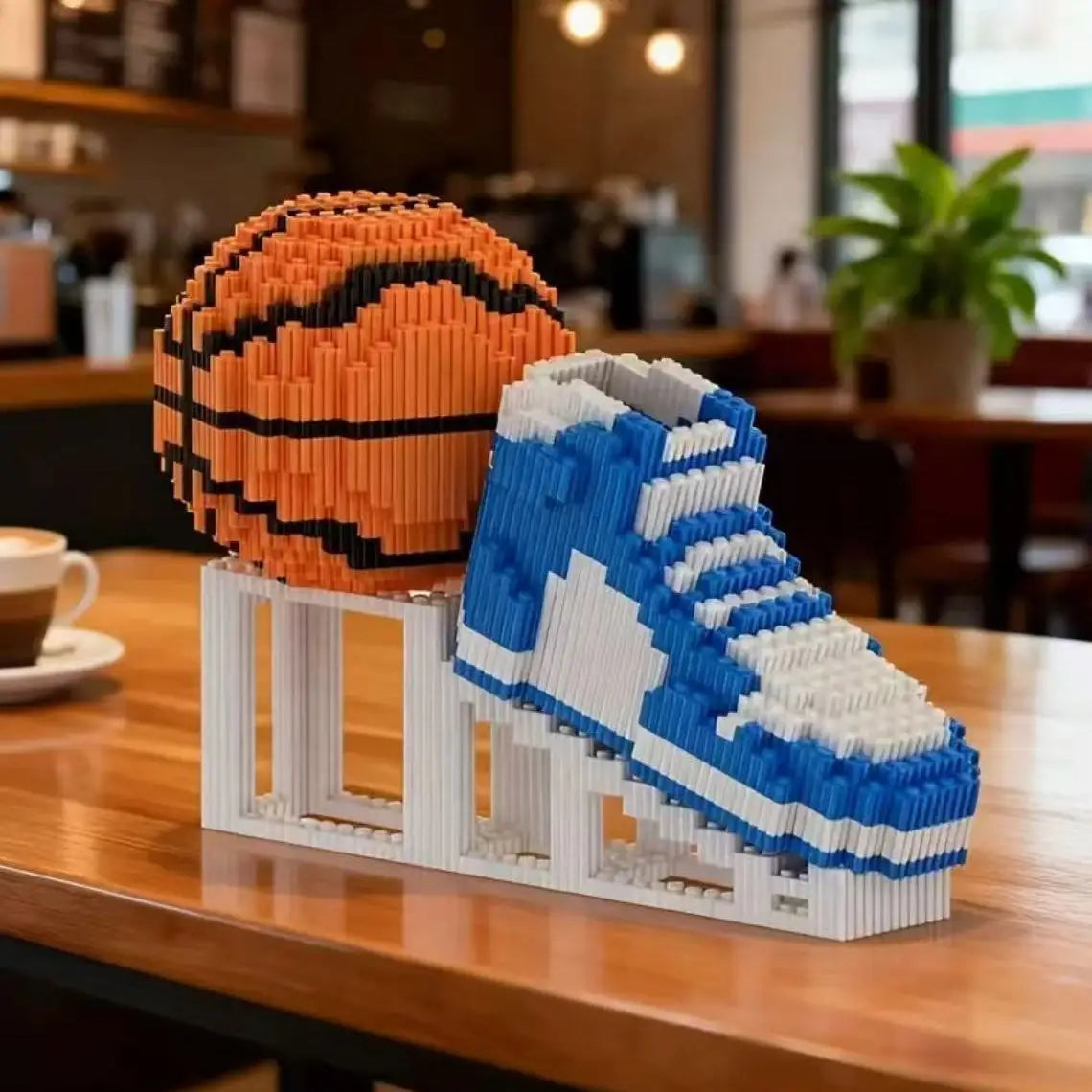 Sports DIY Building Blocks Basketball Sneakers Building Creative Blocks Fidget Toys Ideal Gift For Sports Fans Unique Room Decor
