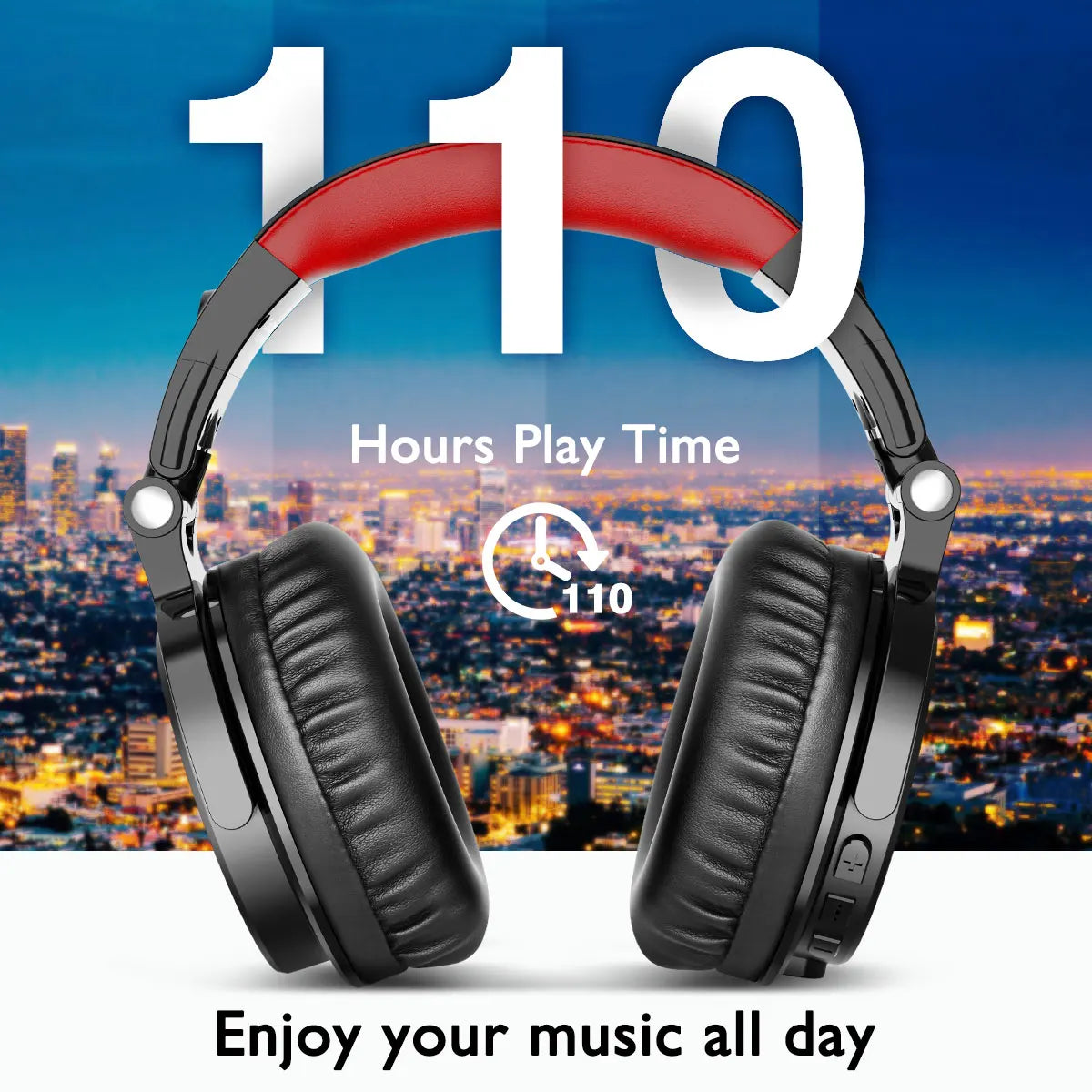 Oneodio 110h Wireless Bluetooth 5.2 Headset + Wired Gaming Headphones 2 in 1 With Microphone For PC PS4 Skype Type C Headphones