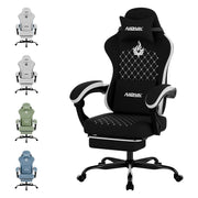 Gaming Chair with Massage,Ergonomic PC Gaming Chair Computer Chairs with Footrest Comfortable Headrest and Lumbar Support, High