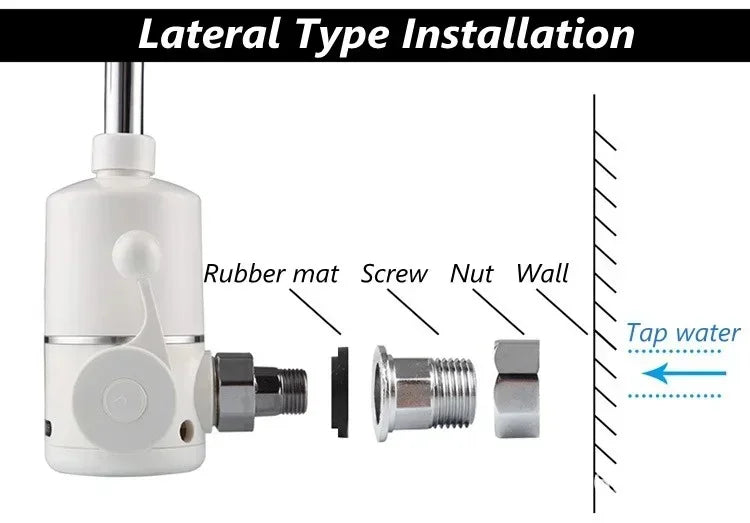 220V 3000W Electric Water Heater Kitchen Instant Hot Water Tap Heater Water Faucet Instantaneous Heater Heating Tap