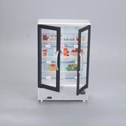 Creative Mini Simulation Double-door Large Refrigerator Freezer Hot-selling Food Play Kitchen Decoration Is Small and Exquisite