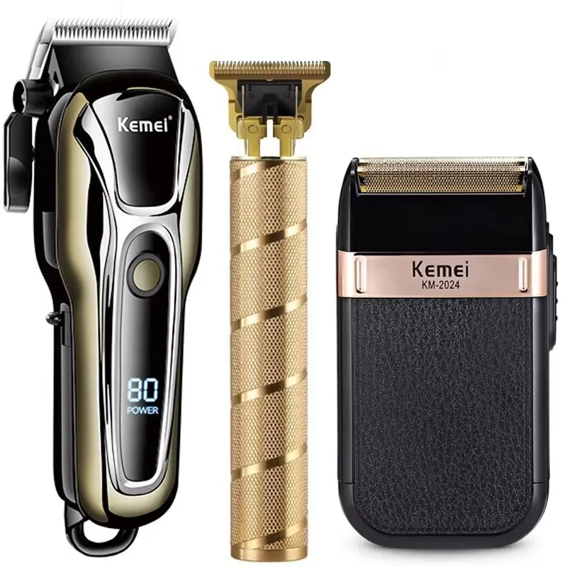 Achieve precise grooming with this professional wireless electric hair clipper and shaver—designed for men who want a smooth, effortless haircut anytime, anywhere!