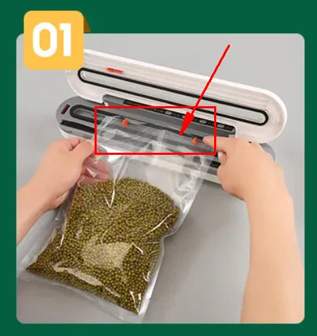 New Automatic 30cm Vacuum packaging machine Food Vacuum sealer for Dry wet soft powder Household food Storage Sealing machine
