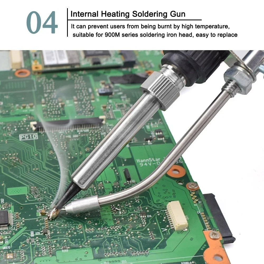 Automatic Soldering Gun 60W Handheld Soldering Iron with Internal Heating Welding Tool Kit 110V 220V Dual Voltage Smart Solder Wire Feed Welding Station Iron Stand for Electronic Circuit Board PCB Repair