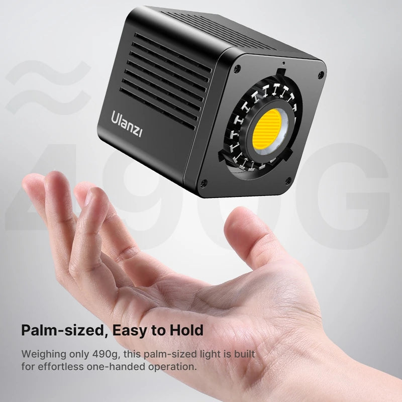 Ulanzi L023 40W Pro Video Light 3400mAh 2500-6500K Bi-color Photograph COB Led Video Light CRI 95+ for Outdoor Livestream