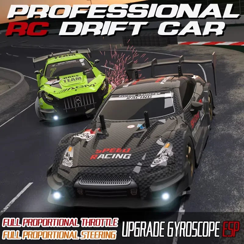 40KM/H High-Speed Remote Control Car1:16 4WD Rechargeabl Racing Drift Electric Graffiti RC Cars Birthday Toys for Boys