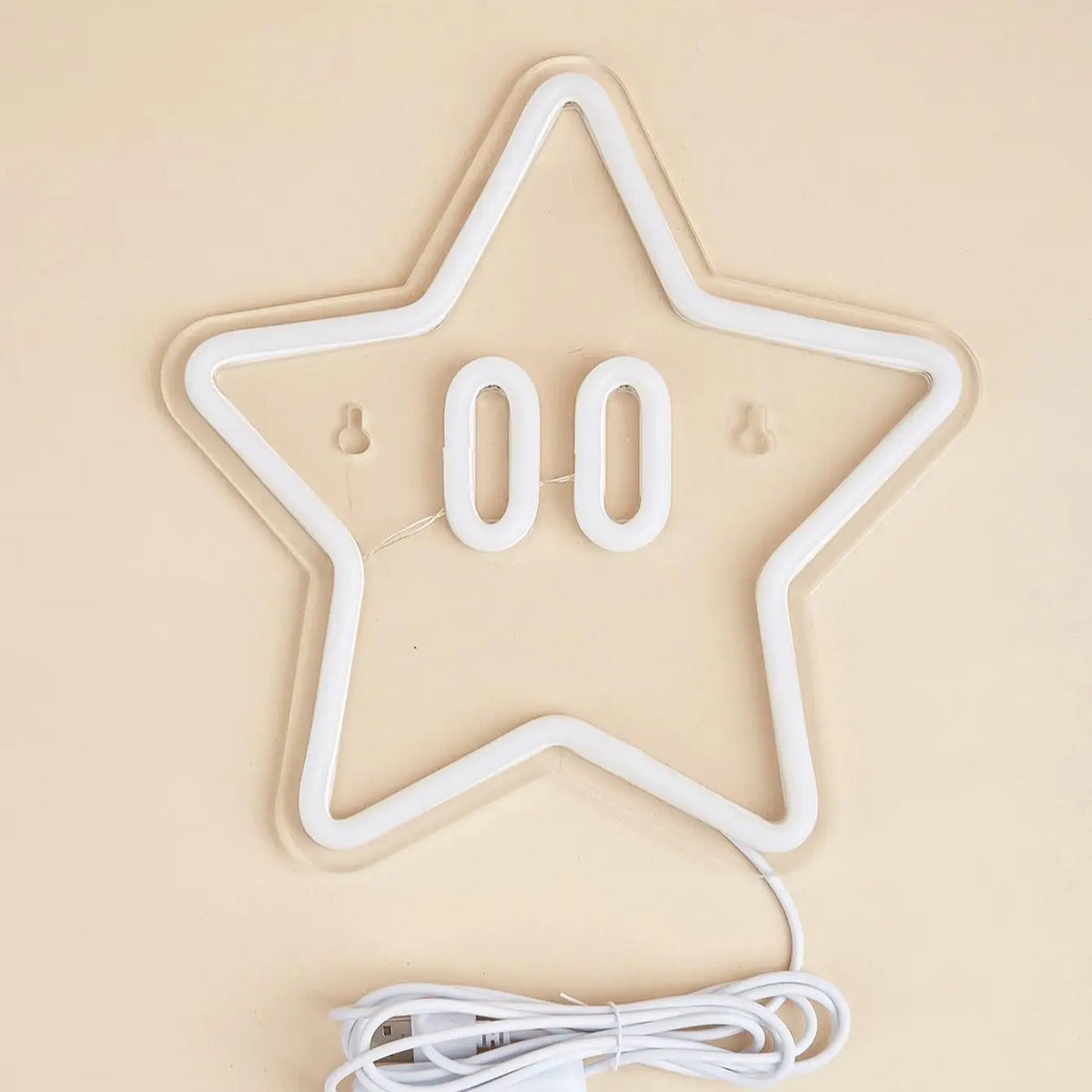 Chi-Buy 1PC Cartoon Star Shape LED Neon Sign USB Powered Wall Decoration Neon Light Signs Suitable For Party, Wedding