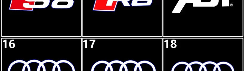 For Audi A4 A6L A5 A6 A8L Q8 Q3 Q4 Q5L Q7 RS ABT RS S7 S5 S6 Quattro Led Car Door Welcome Light Ghost Shadow Projector Logo Lamp