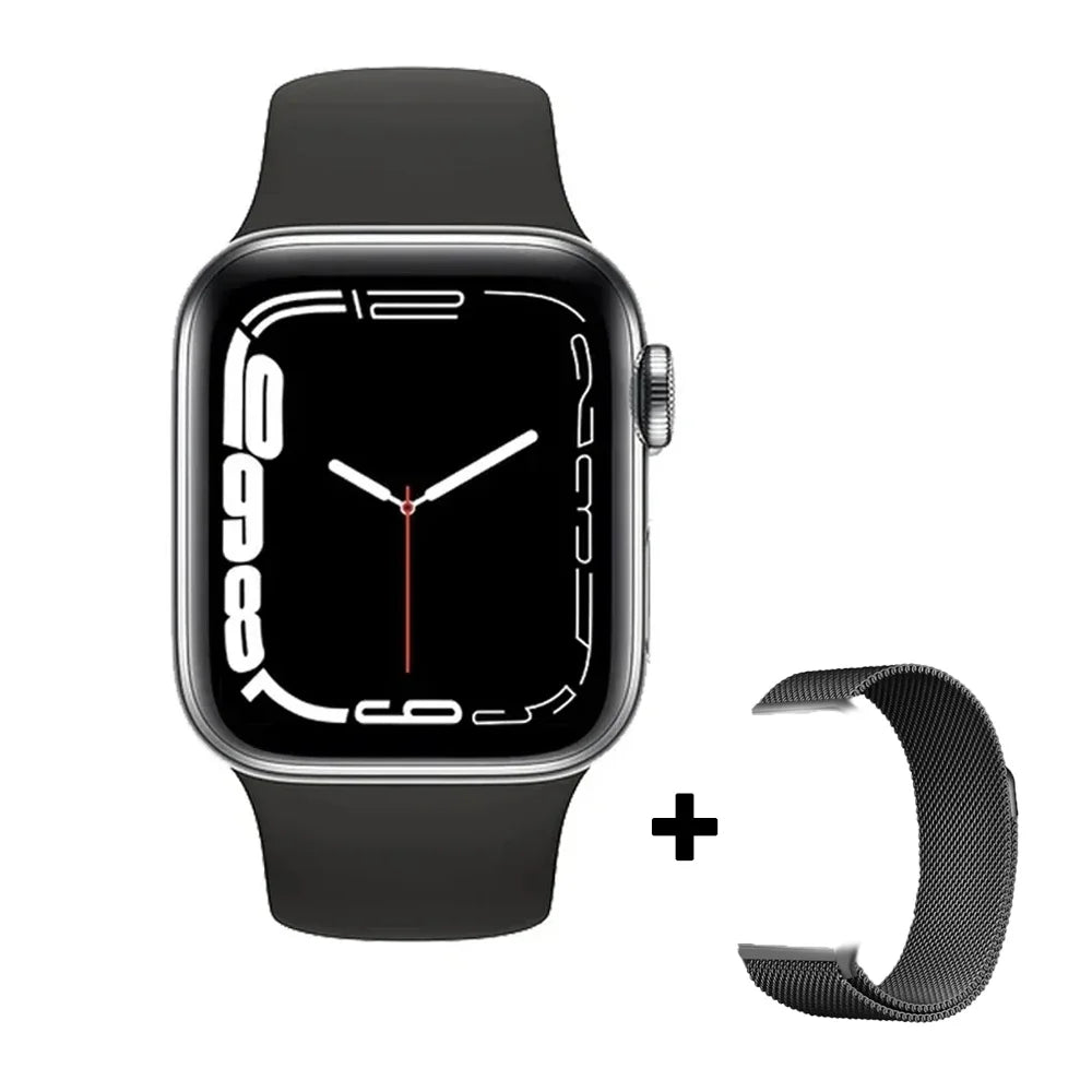 Stay connected and track your health with this stylish smartwatch for men and women—compatible with Android and iOS!