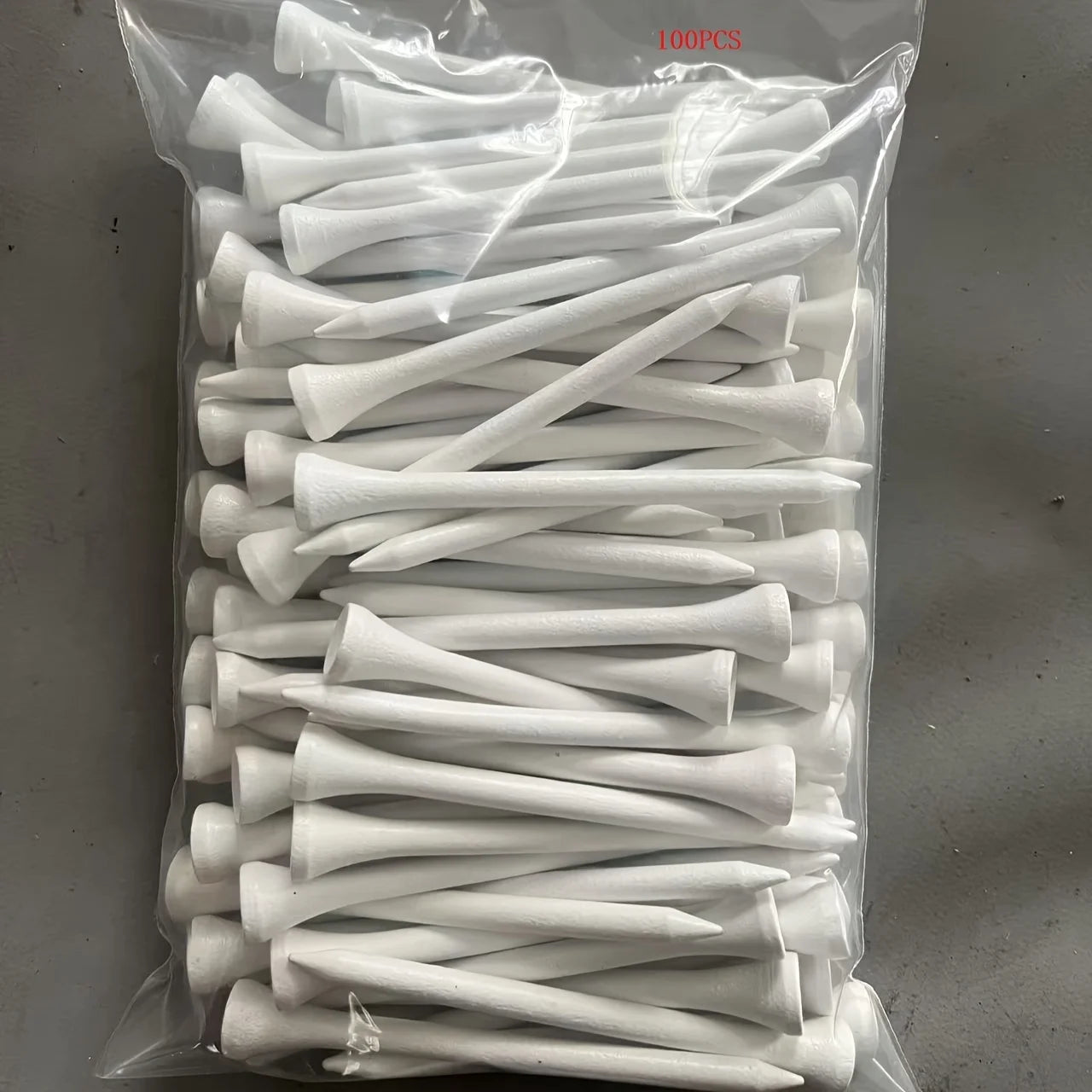 275 Inch White Wooden Golf Tees 20 Pack Premium Natural Wood Tees for Driving Range Course Practice Durable Eco Friendly Access