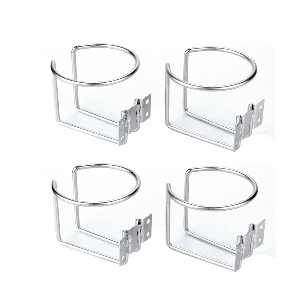 2Pcs Stainless Steel Marine Ring Cup Drink Holder, Boat Accessories, Yacht, Truck, RV, Camper
