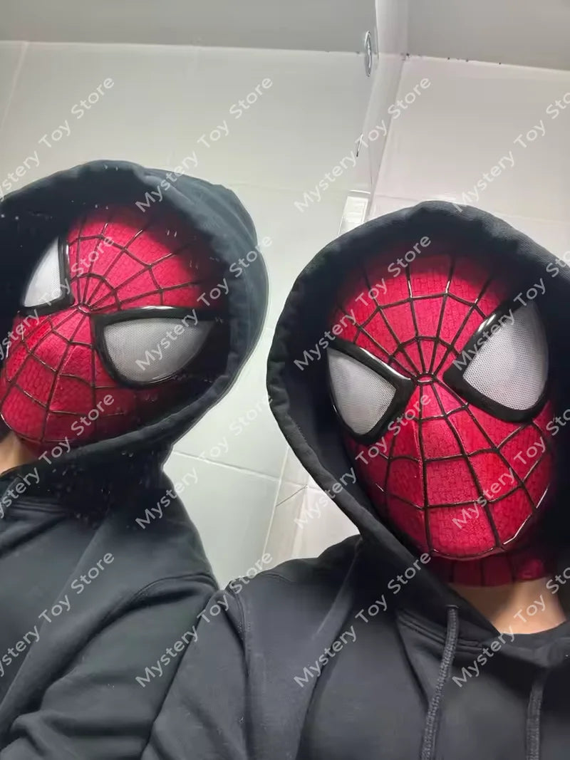 New Handmade Spiderman 2 Movie Accuracy Garfield Version Cosplay Mask Peter Parker Venom Marvel Collectible Toys Gift For Fans