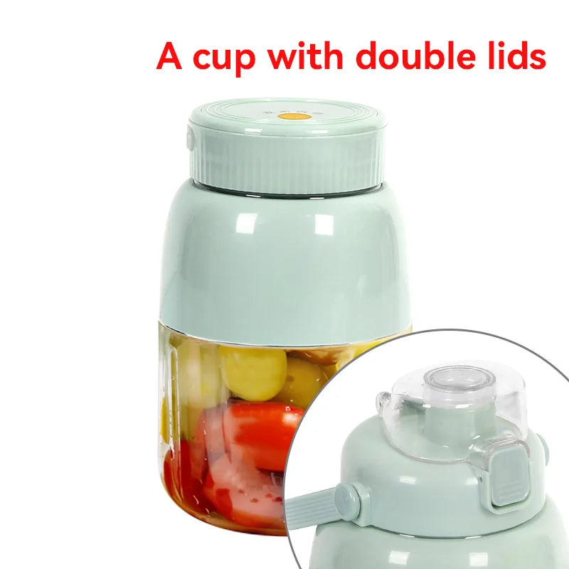 Portable Fruit Juicer Cup Y08 Multi-function Electric Travel Blender 10 Level Steel Knife Large Capacity Smoothie Quick Making