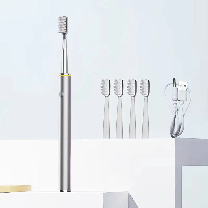 Experience precise cleaning with this electric toothbrush featuring a slim, specially designed brush head for gentle and effective oral care!