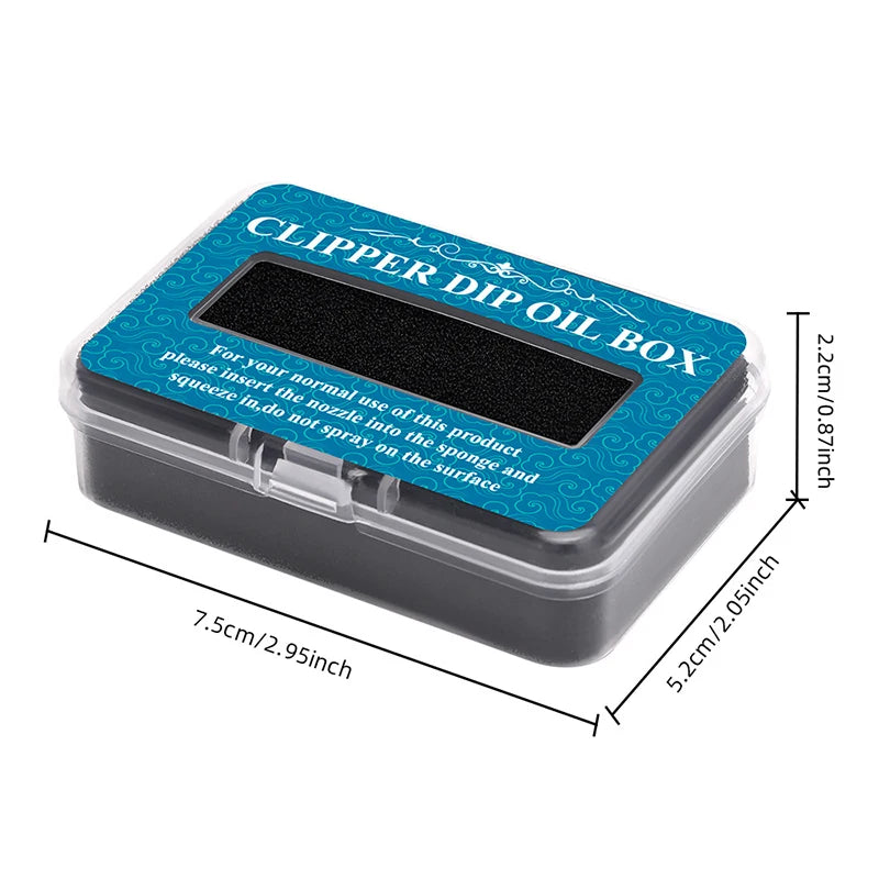 Lubricating Clipper Oil Box Barbershop Oil Storage Box For Hair Blade Oil Blade Rust Prevention Protection Repair Electric Push