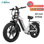 Nathaniel SYR08 2000W Dual Motor E-Bike, 20*4.0 Fat Tire, 20AH Detachable Battery, Speed 50+, Daily Commuting, Adult Electric Bi