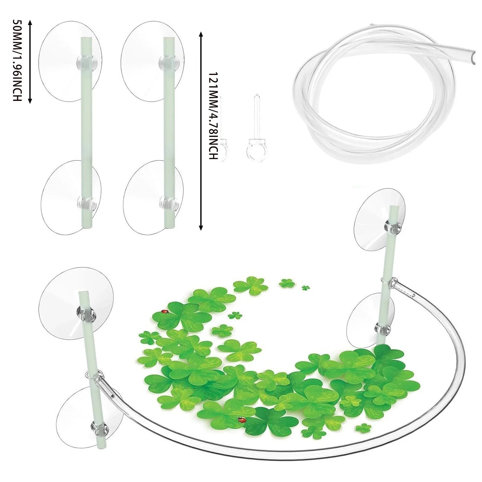 Fish Tank Floating Plant Interceptor Organize and Separate Different Plants Fence for Home Aquarium Decor