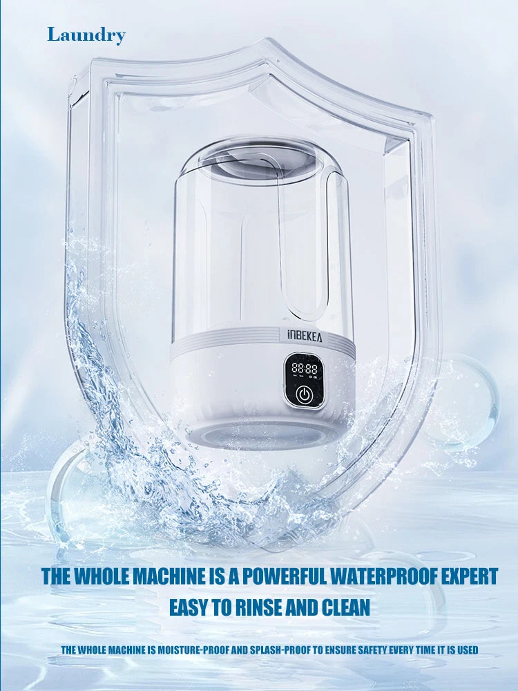 2025 wireless mini digital washing machine, rechargeable portable intelligent small underwear and sock specific washing cup 1.5L