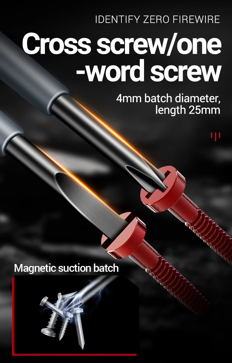 Quickly and safely test electrical circuits with this multifunctional electrician test screwdriver—AC non-contact induction pen for accurate voltage detection!