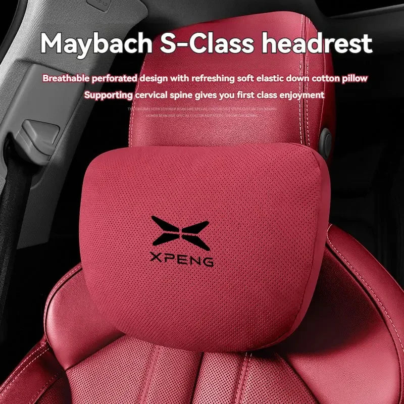 Car Neck Pillow Seat Headrest Lumbar Support Pillow Spine Protect Car Pillow Neck Rest Cushion For Xpeng Xiaopeng P5 P7 G9 G3i
