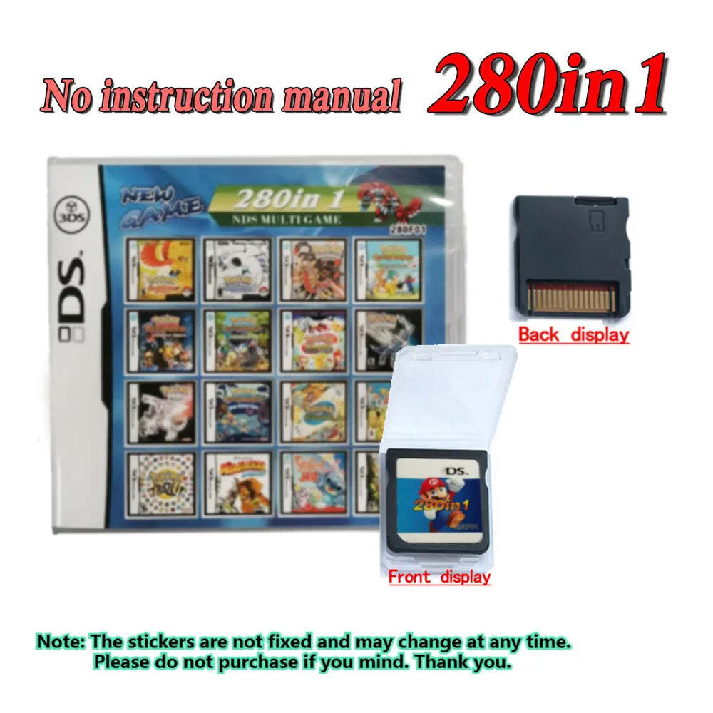 4300 in 1  Pokemon Game Cards DS NDS 3DS 3DS NDSL