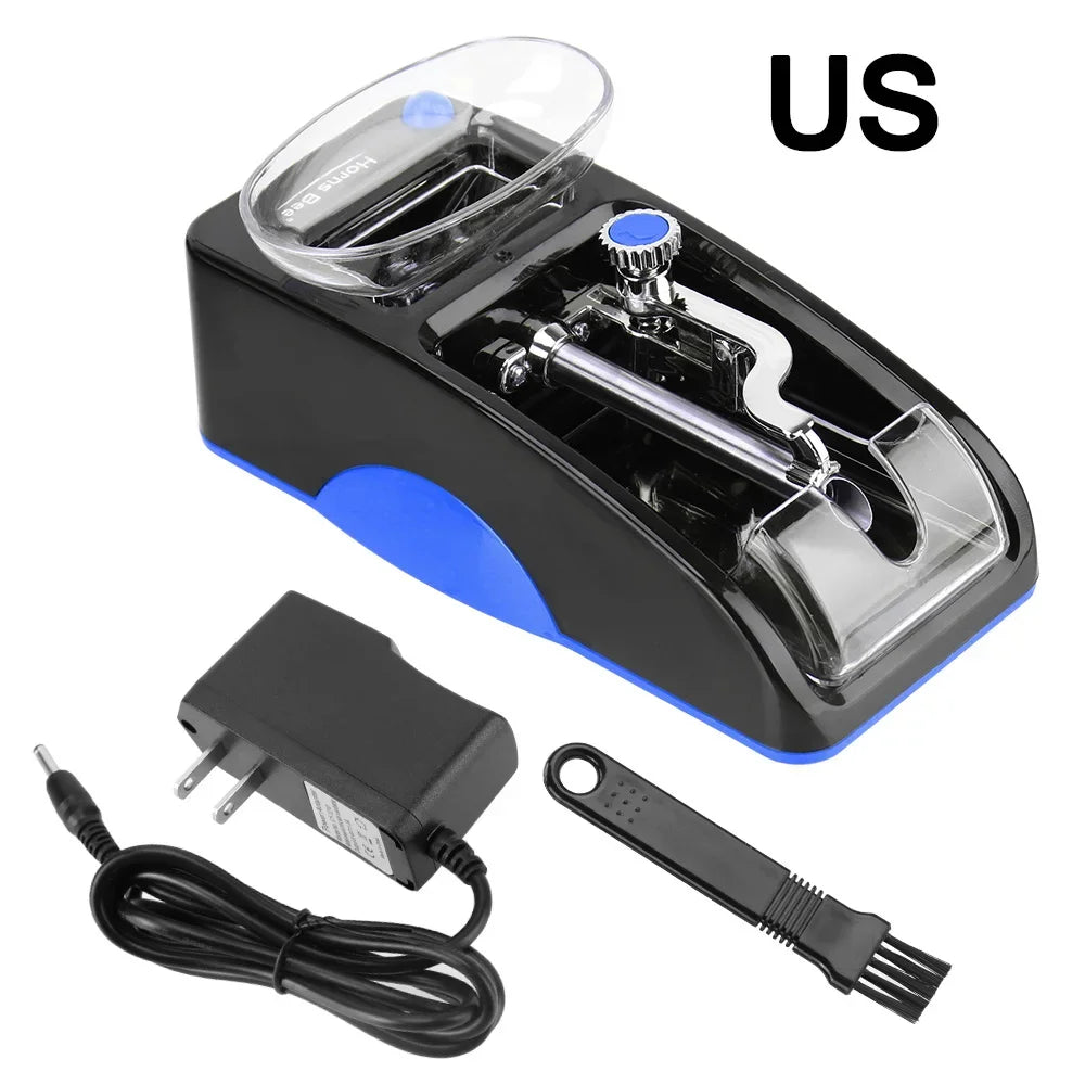 1PC Cigarette Rolling Machine Tobacco Roller Smoking Accessories EU US Plug DIY Injector Maker Smoking Tool Electric Automatic