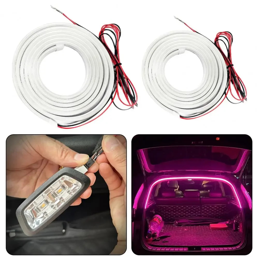 Universal Automatic Led Trunk Light Automatic Sensor Car Trunk Light Strip with Dynamic Flowing Illumination for Fit Easy