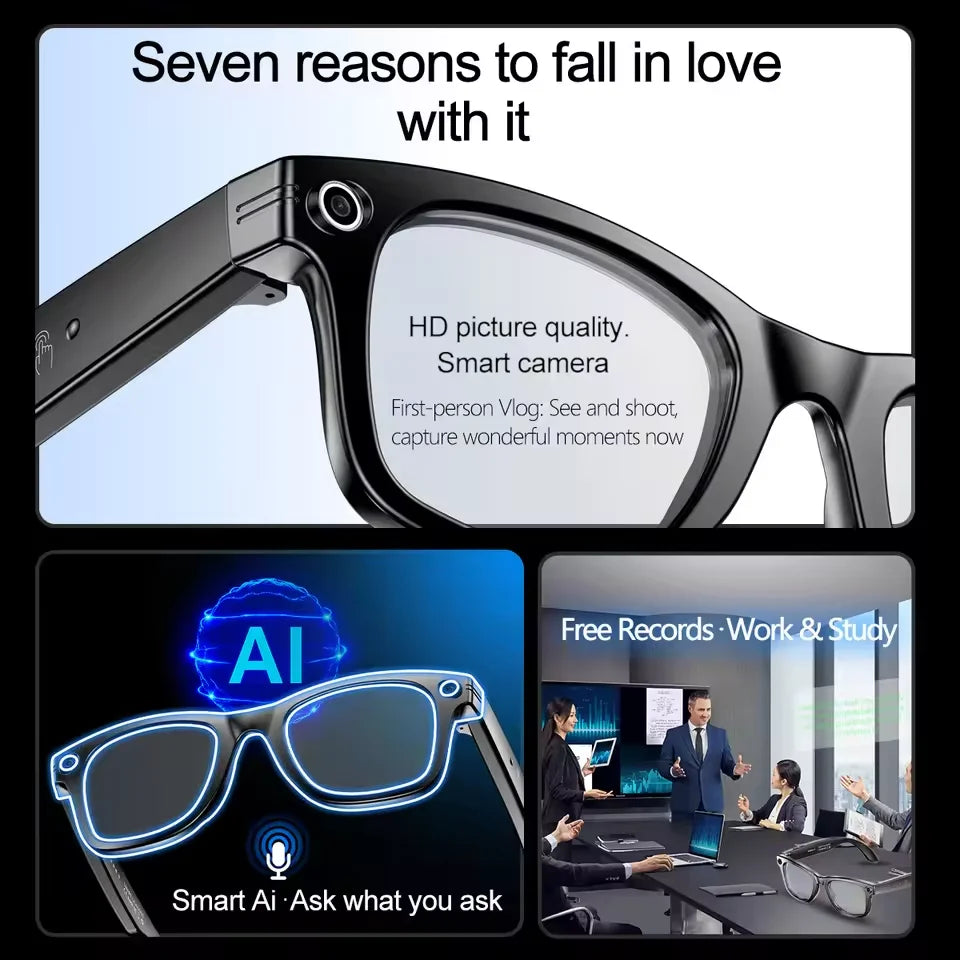 AI Glasses  Color-Changing Smart Translation Glasses  (Waterproof)