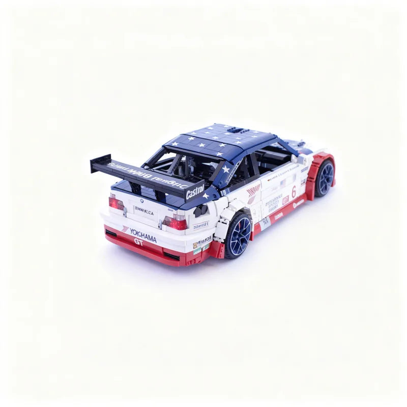 5050pcs MOC BMW M3 E46 GTR ALMS Manual Model Building Blocks Construction Toys Christmas Gift Education DIY Idea Kids Brick