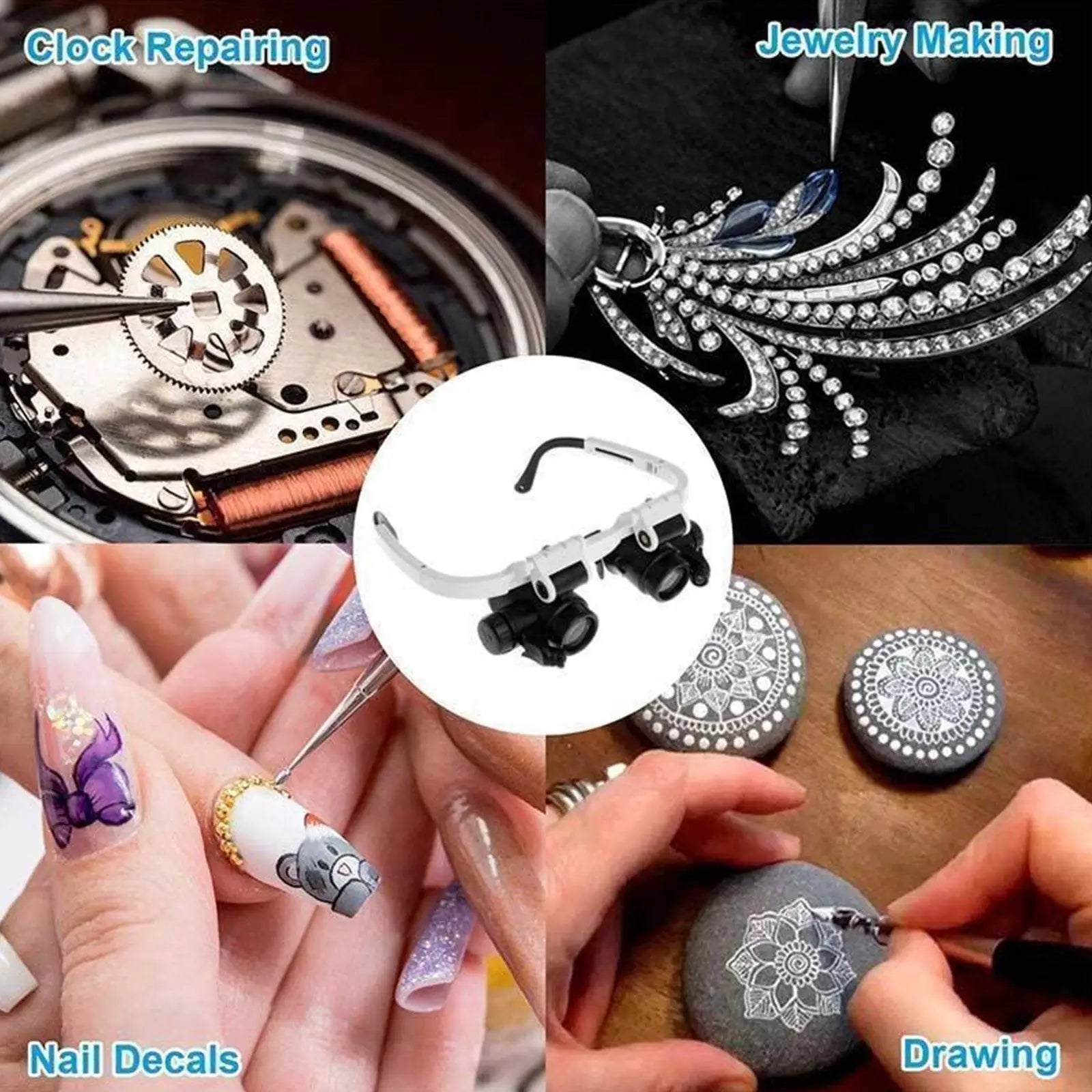 Watch- Jeweler Repair Magnifier Head-Mounted Headband Adjustable