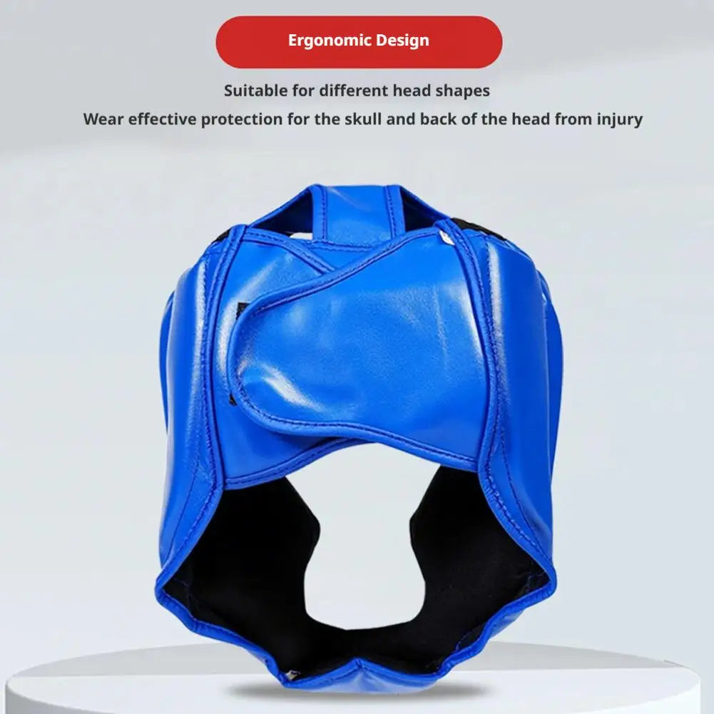 Kick Boxing Helmet for Adult & Kids PU Muay Thai Equipment Headgear Guard Training Taekwondo Head Boxing Sparring Gym