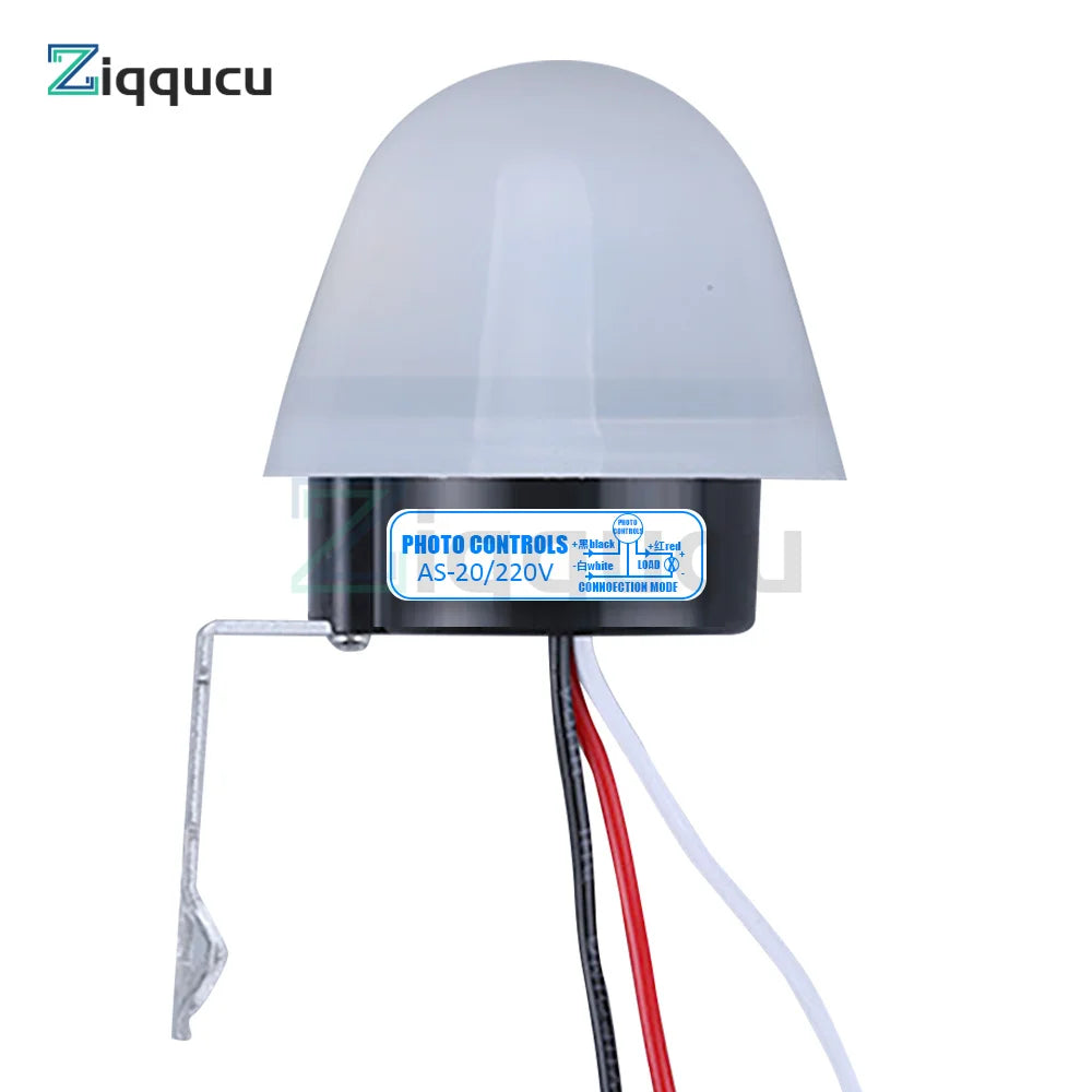 Save energy and light up your nights with this waterproof, sensitive auto photo switch—an easy on/off photocell sensor perfect for street LED lights!