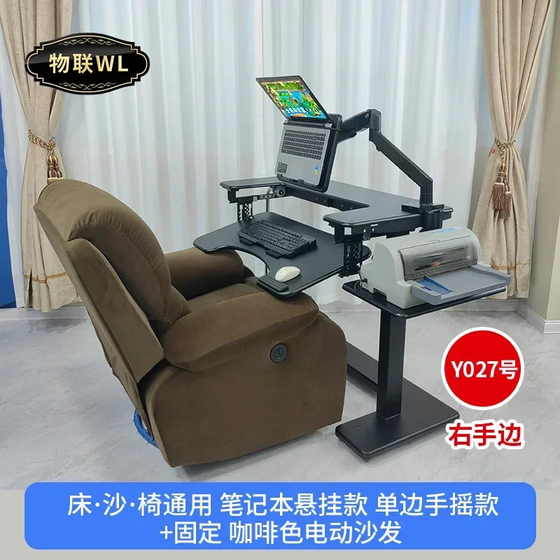 Computer desk bed notebook desktop computer desk bedside table lifting table lazy table cockpit suspension bracket